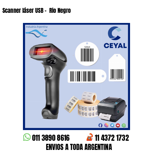 Scanner láser USB –  Rio Negro