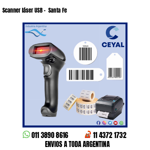 Scanner láser USB –  Santa Fe