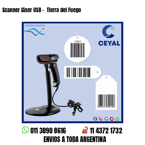 Scanner láser USB –  Tierra del Fuego