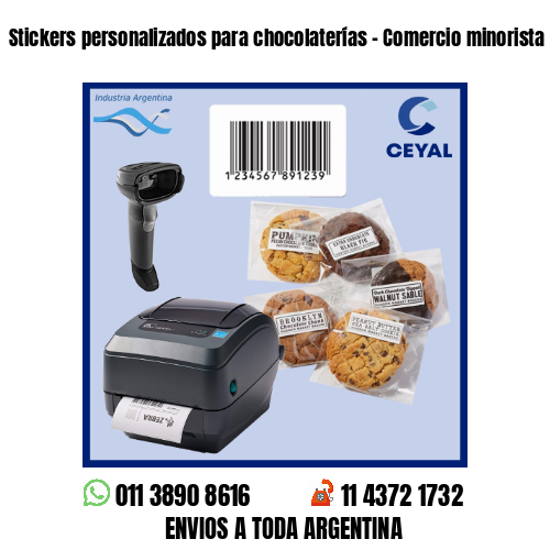 Stickers personalizados para chocolaterías – Comercio minorista y mayorista