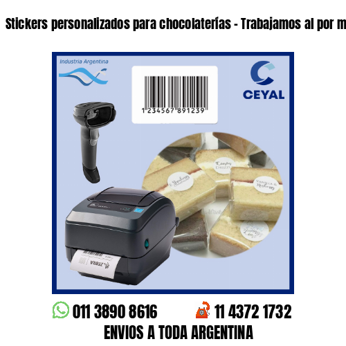 Stickers personalizados para chocolaterías – Trabajamos al por menor y mayor