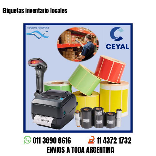 Etiquetas inventario locales