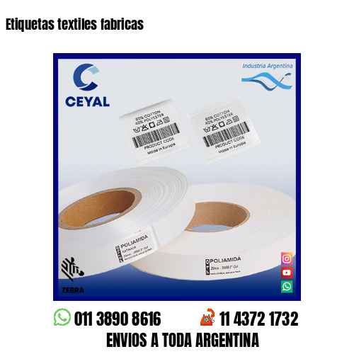 Etiquetas textiles fabricas