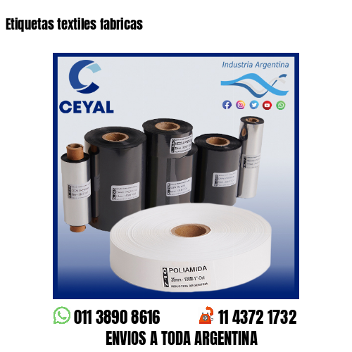 Etiquetas textiles fabricas