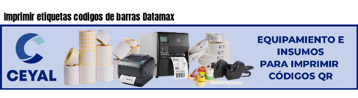 Imprimir etiquetas codigos de barras Datamax