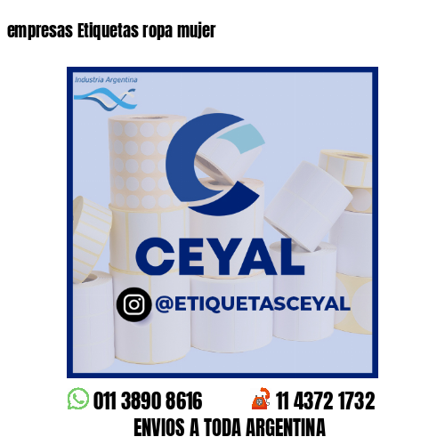 empresas Etiquetas ropa mujer