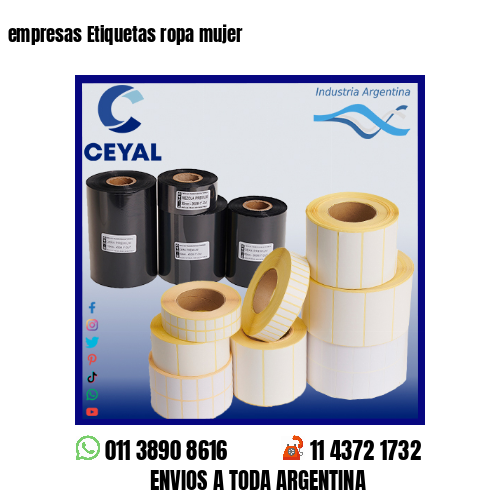 empresas Etiquetas ropa mujer