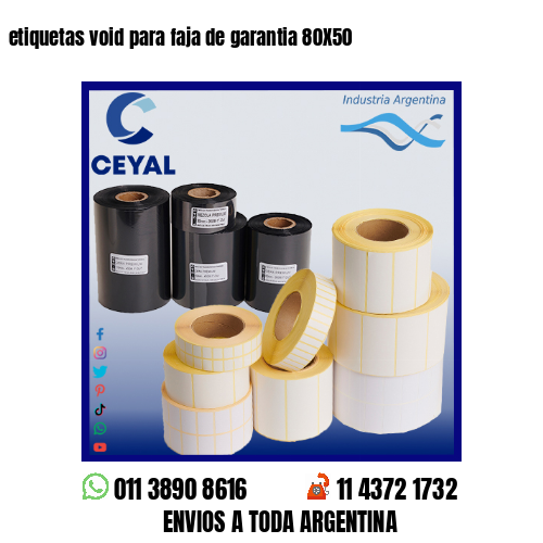 etiquetas void para faja de garantia 80X50