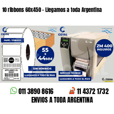 10 ribbons 60x450 - Llegamos a toda Argentina