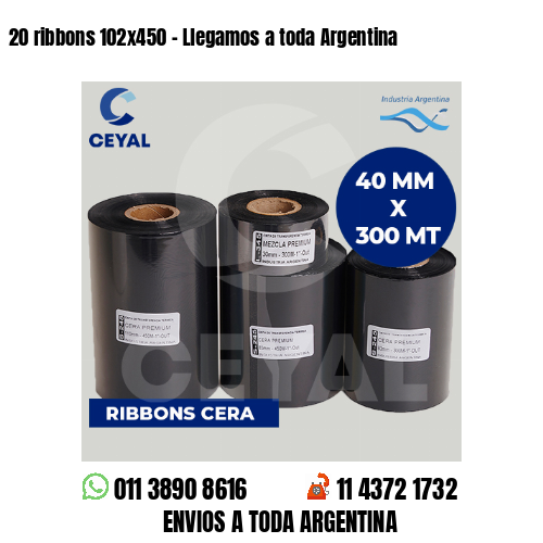 20 ribbons 102×450 – Llegamos a toda Argentina