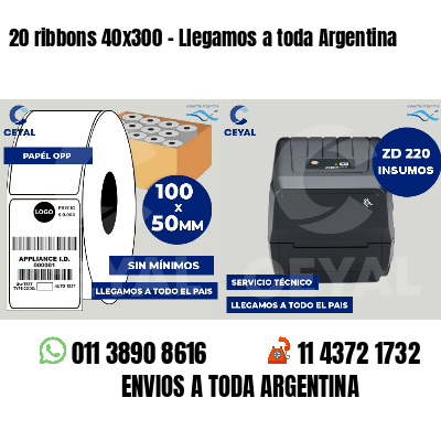 20 ribbons 40x300 - Llegamos a toda Argentina