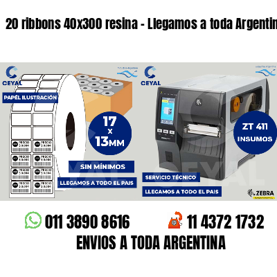 20 ribbons 40x300 resina - Llegamos a toda Argentina