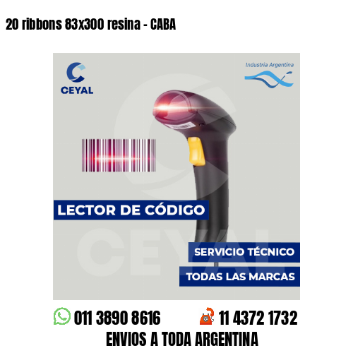 20 ribbons 83x300 resina - CABA