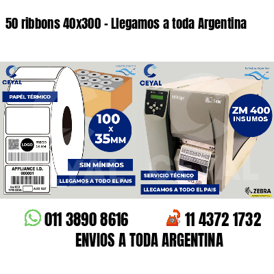 50 ribbons 40x300 - Llegamos a toda Argentina