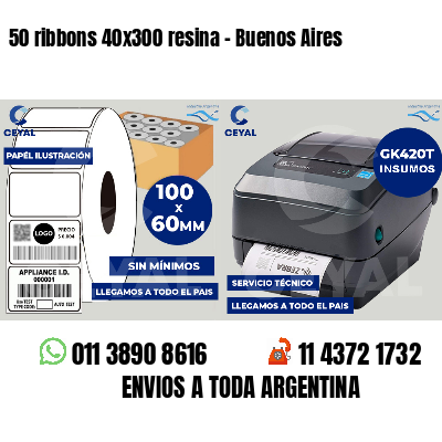 50 ribbons 40x300 resina - Buenos Aires