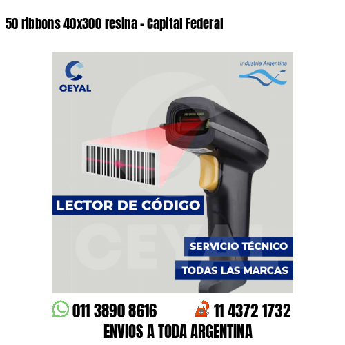 50 ribbons 40x300 resina - Capital Federal