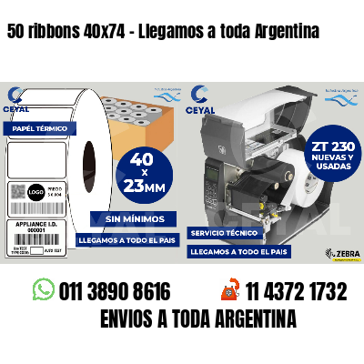 50 ribbons 40x74 - Llegamos a toda Argentina