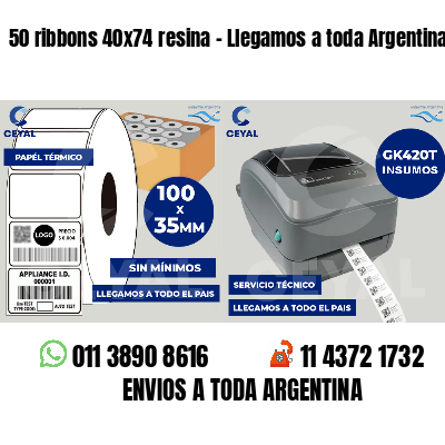 50 ribbons 40x74 resina - Llegamos a toda Argentina