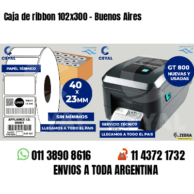 Caja de ribbon 102x300 - Buenos Aires