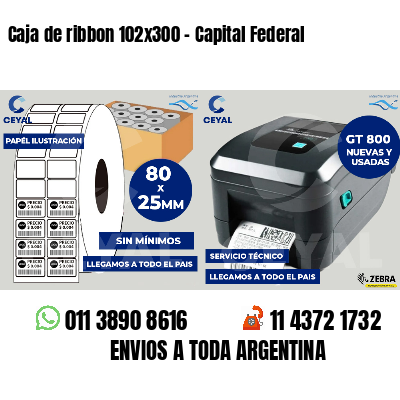 Caja de ribbon 102x300 - Capital Federal