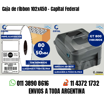 Caja de ribbon 102x450 - Capital Federal