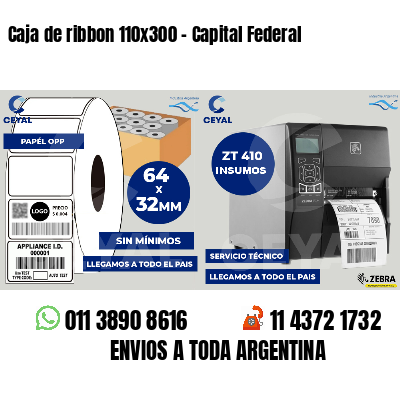 Caja de ribbon 110x300 - Capital Federal