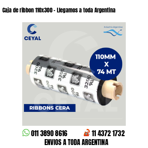 Caja de ribbon 110×300 – Llegamos a toda Argentina