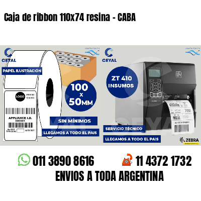 Caja de ribbon 110x74 resina - CABA