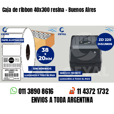 Caja de ribbon 40x300 resina - Buenos Aires