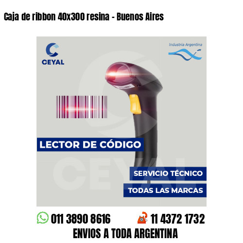 Caja de ribbon 40x300 resina - Buenos Aires