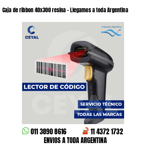 Caja de ribbon 40x300 resina - Llegamos a toda Argentina