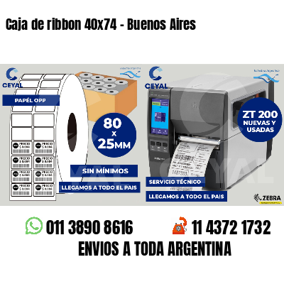 Caja de ribbon 40x74 - Buenos Aires