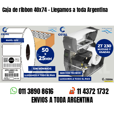 Caja de ribbon 40x74 - Llegamos a toda Argentina