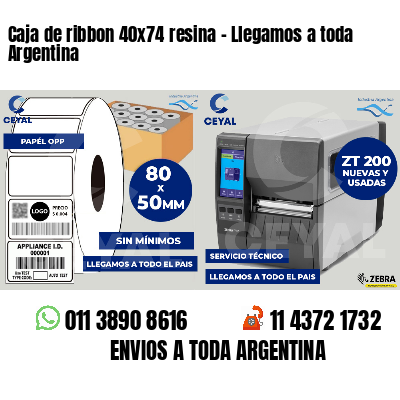 Caja de ribbon 40x74 resina - Llegamos a toda Argentina