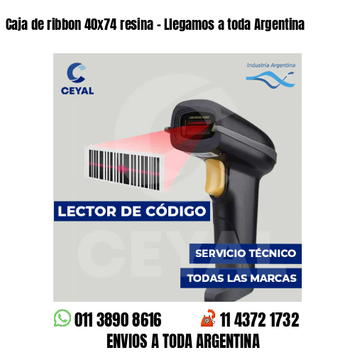 Caja de ribbon 40x74 resina - Llegamos a toda Argentina