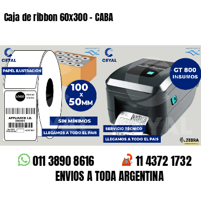 Caja de ribbon 60x300 - CABA