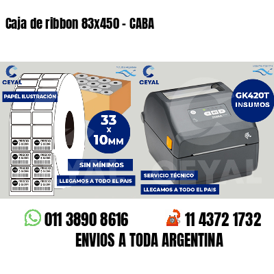 Caja de ribbon 83x450 - CABA