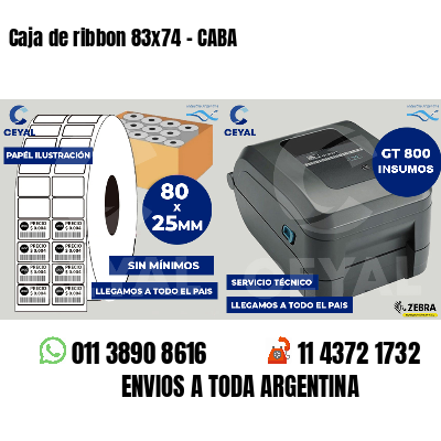 Caja de ribbon 83x74 - CABA