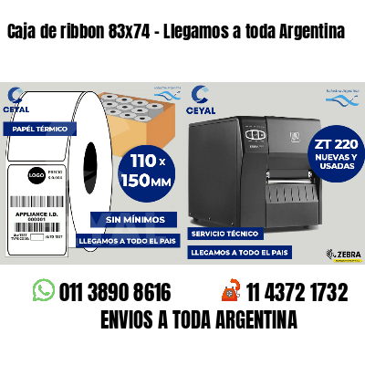 Caja de ribbon 83x74 - Llegamos a toda Argentina