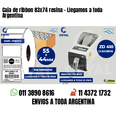 Caja de ribbon 83x74 resina - Llegamos a toda Argentina