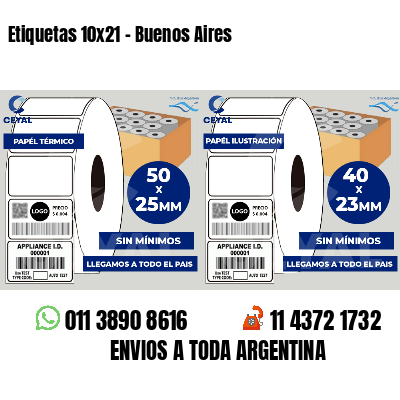 Etiquetas 10x21 - Buenos Aires