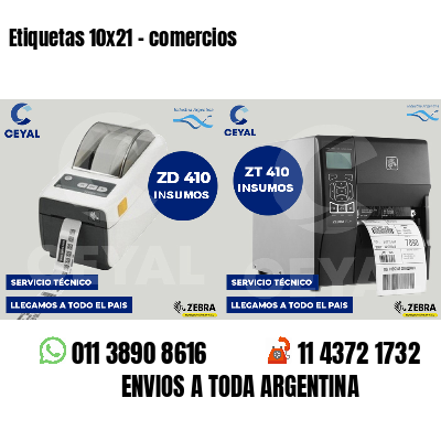 Etiquetas 10x21 - comercios