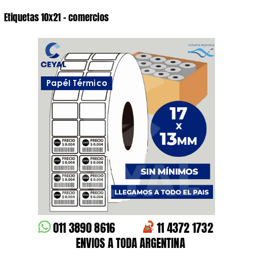 Etiquetas 10×21 – comercios