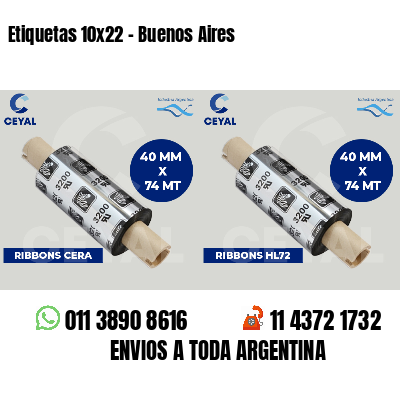 Etiquetas 10x22 - Buenos Aires