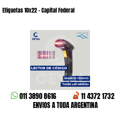 Etiquetas 10x22 - Capital Federal