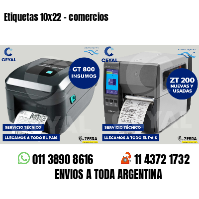 Etiquetas 10x22 - comercios