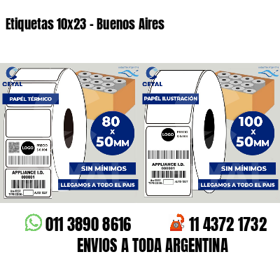 Etiquetas 10x23 - Buenos Aires