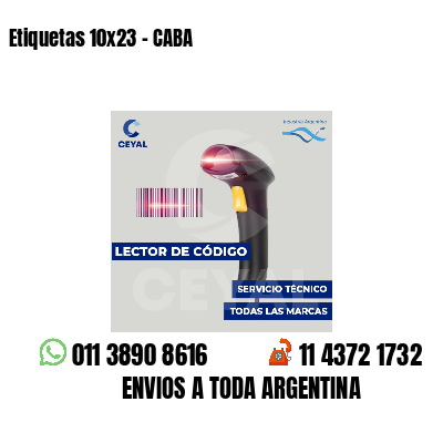 Etiquetas 10x23 - CABA