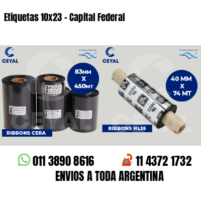 Etiquetas 10x23 - Capital Federal