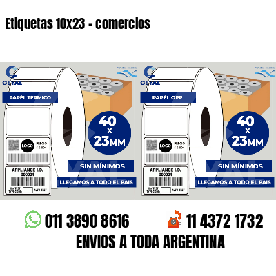 Etiquetas 10x23 - comercios